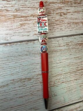 New Cat In The Hat Themed Beaded Pen